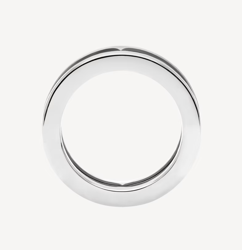 [Panda Jewelry]ZERO 1 ONE-BAND WITH OPENWORK LOGO SPIRAL RING