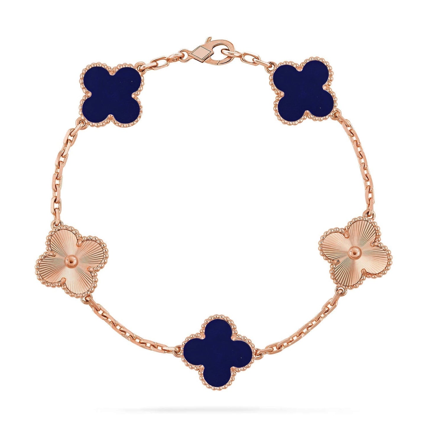 [Panda Jewelry]CLOVER 5 MOTIF LAPIS LAZULI BRACELET COLLECTION
