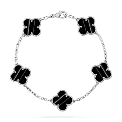 [Panda Jewelry] CLOVER 5 MOTIF PULSAR STONE BRACELET COLLECTION
