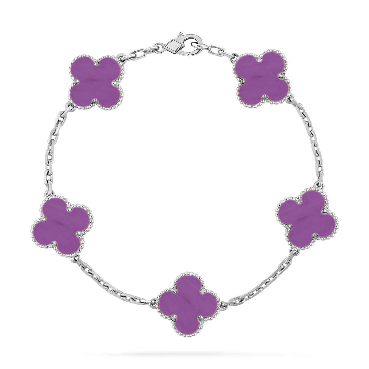 [Panda Jewelry] CLOVER 5 MOTIF VIOLET BRACELET COLLECTION