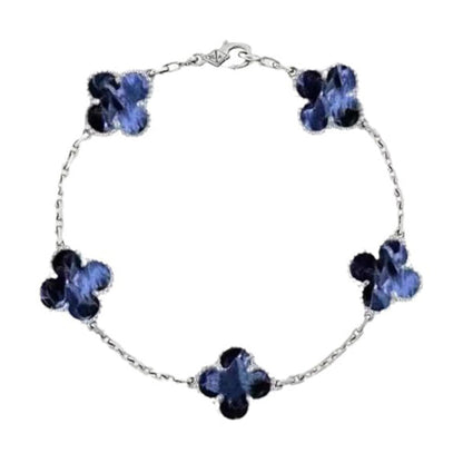 [Panda Jewelry]CLOVER 5 MOTIF PIETERSITE BRACELET COLLECTION