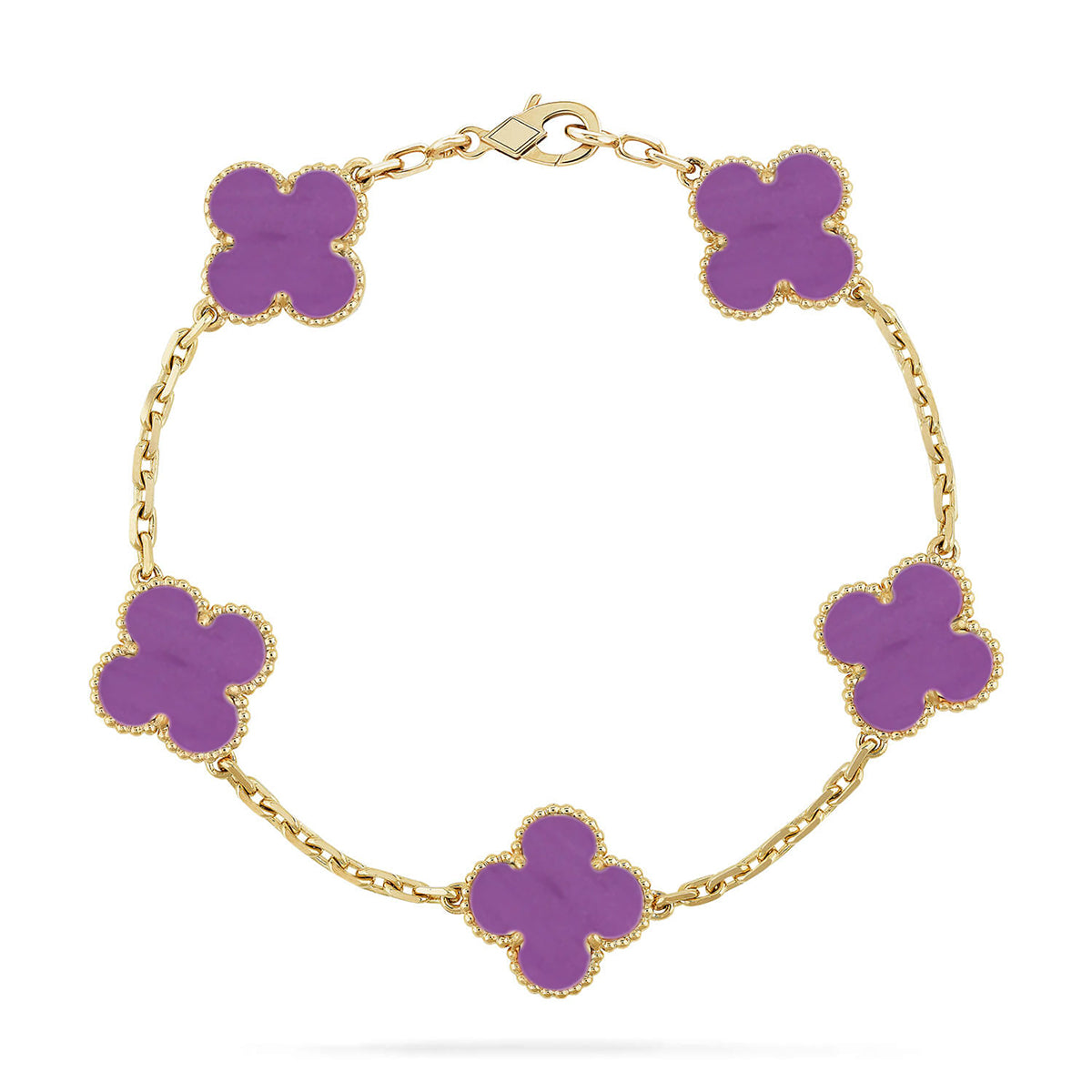 [Panda Jewelry] CLOVER 5 MOTIF VIOLET BRACELET COLLECTION