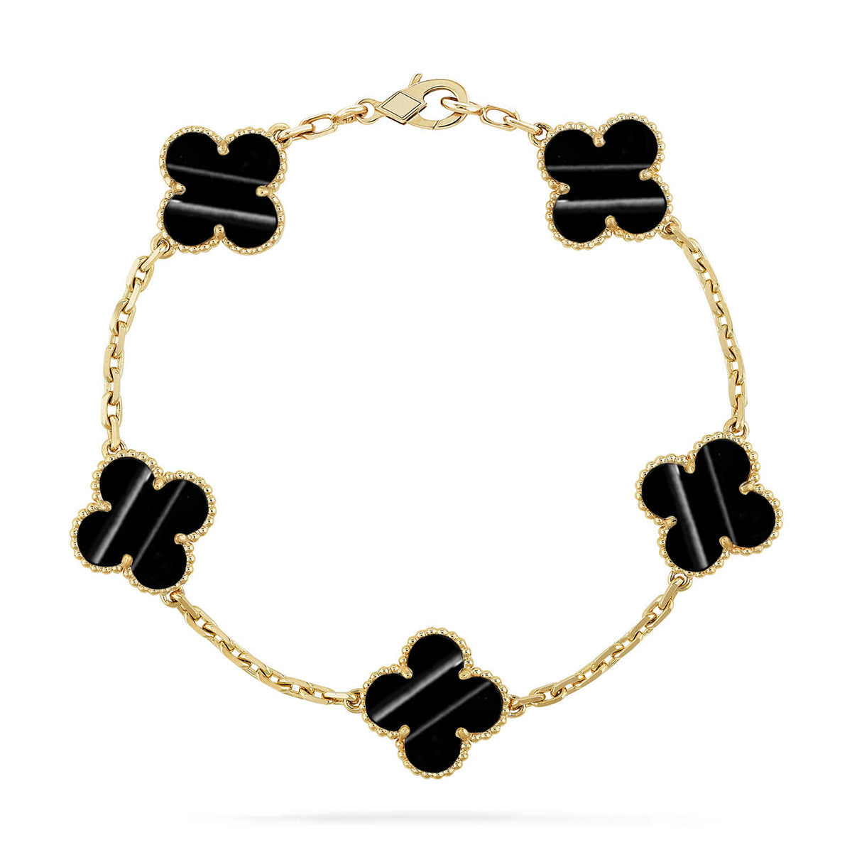 [Panda Jewelry] CLOVER 5 MOTIF PULSAR STONE BRACELET COLLECTION