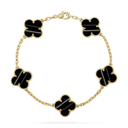 [Panda Jewelry] CLOVER 5 MOTIF PULSAR STONE BRACELET COLLECTION