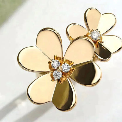 [Panda Jewelry]CLOVER COMOS GOLD DIAMOND RING