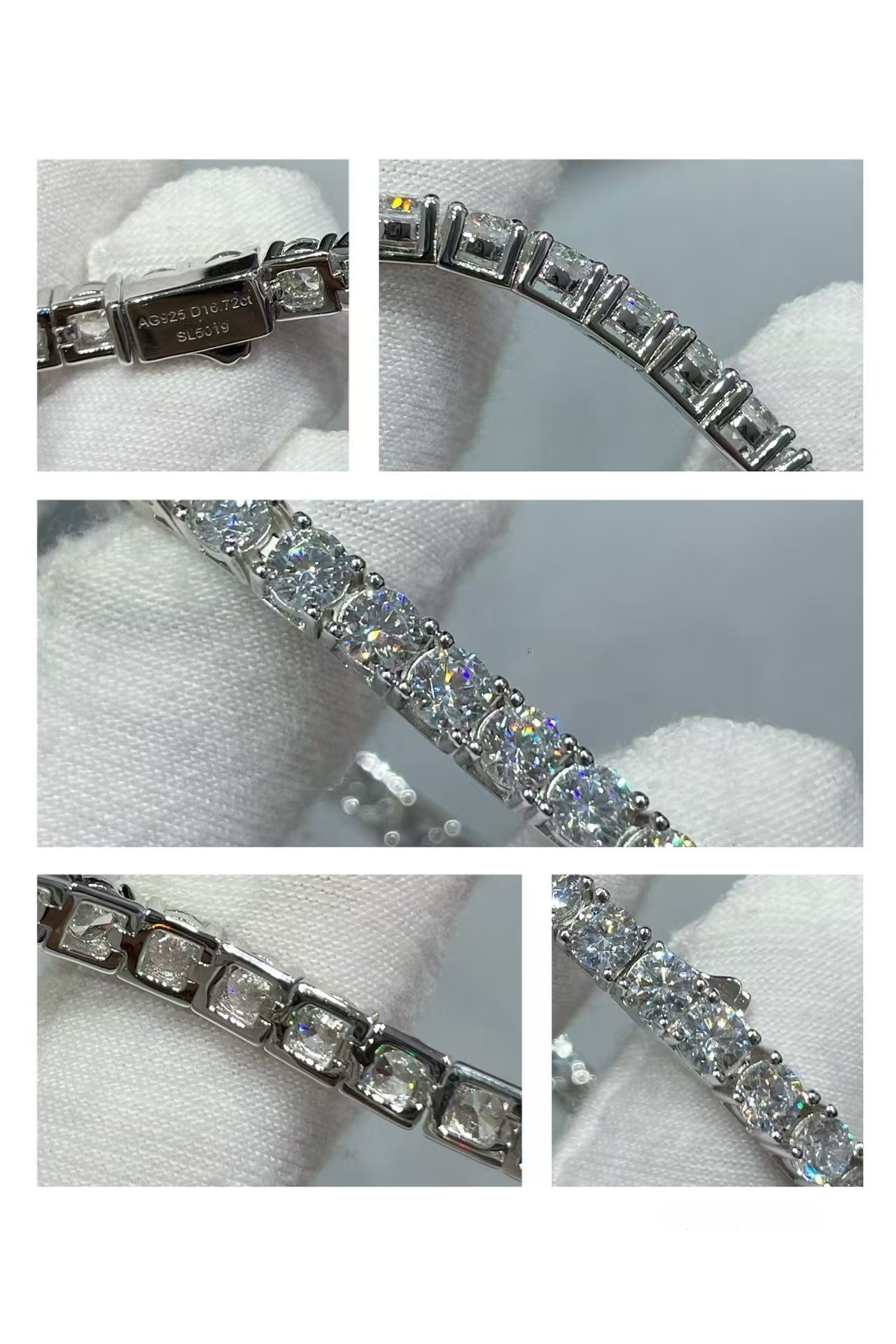 [Panda Jewelry jewelrys]TENNIS BRACELET WITH FULL DIAMOND SETTING