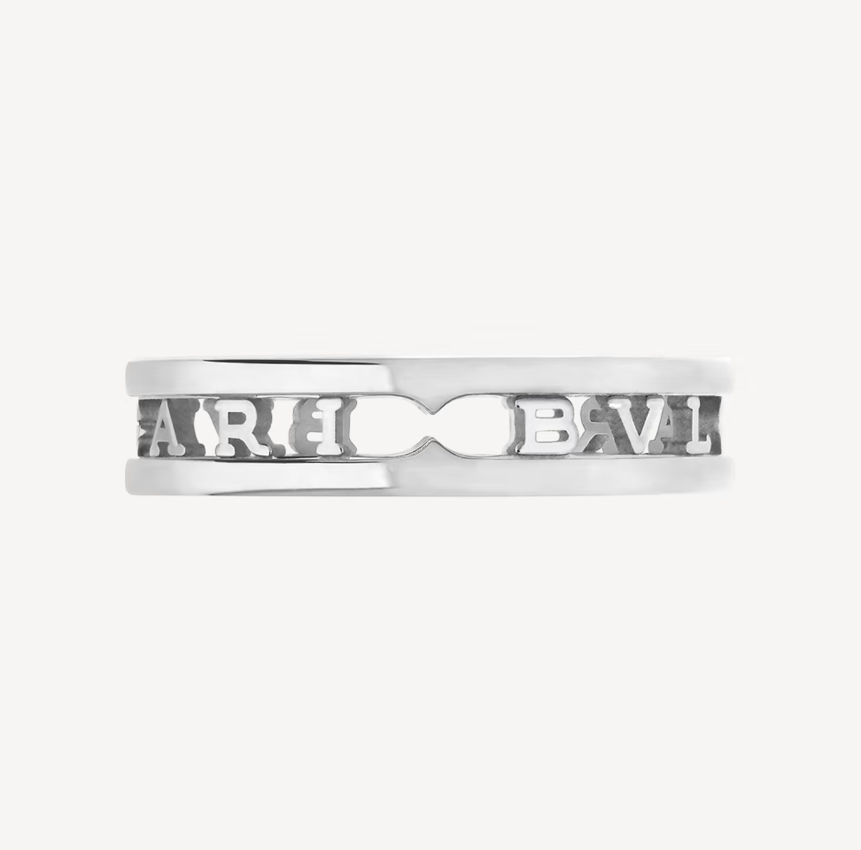 [Panda Jewelry]ZERO 1 ONE-BAND WITH OPENWORK LOGO SPIRAL RING