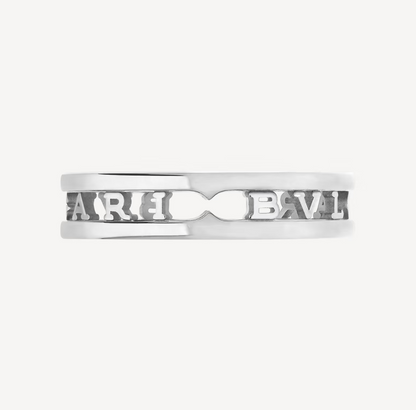 [Panda Jewelry]ZERO 1 ONE-BAND WITH OPENWORK LOGO SPIRAL RING