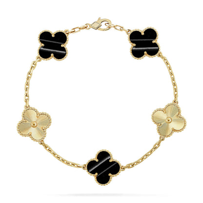 [Panda Jewelry] CLOVER 5 MOTIF PULSAR STONE BRACELET COLLECTION