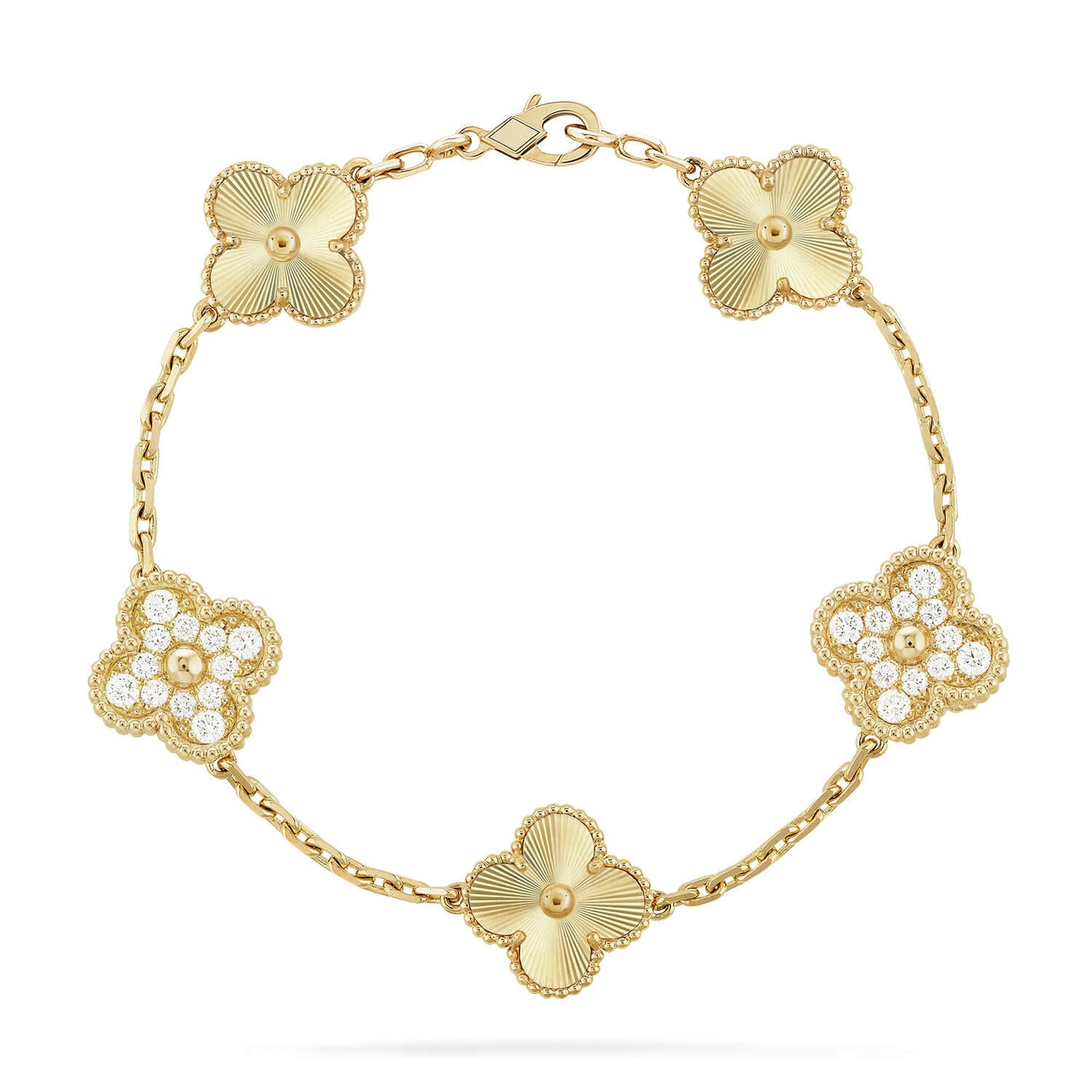 [Panda Jewelry] CLOVER 5 MOTIF LASER BRACELET COLLECTION