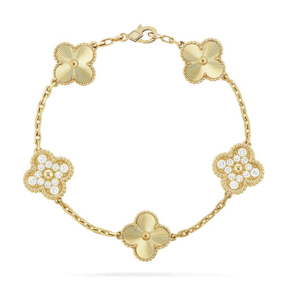 [Panda Jewelry] CLOVER 5 MOTIF LASER BRACELET COLLECTION