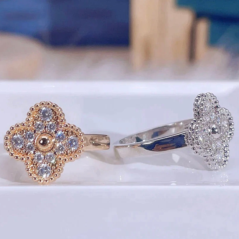 [Panda Jewelry]CLOVER DIAMOND RING