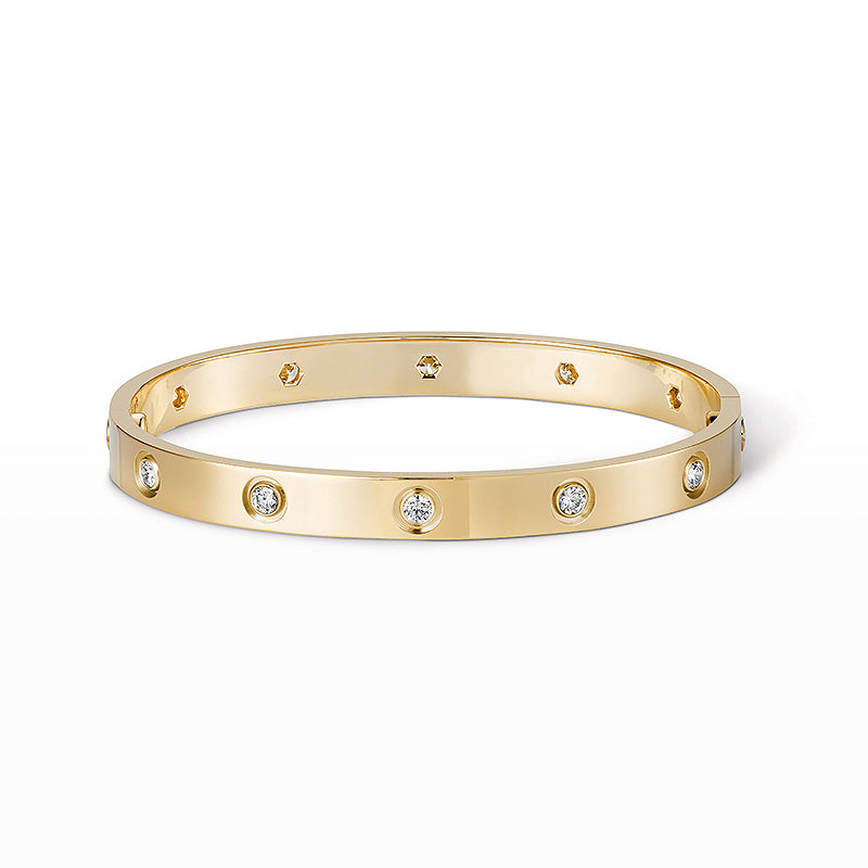 [Panda Jewelry]LOVE BRACELET 6.1MM 10 DIAMONDS