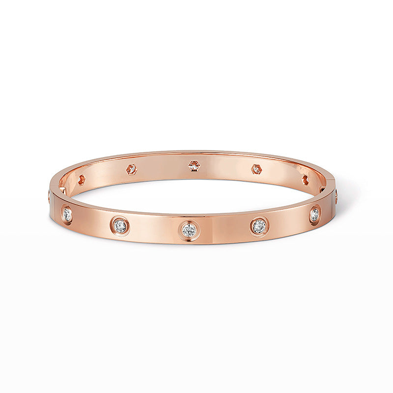 [Panda Jewelry]LOVE BRACELET 6.1MM 10 DIAMONDS