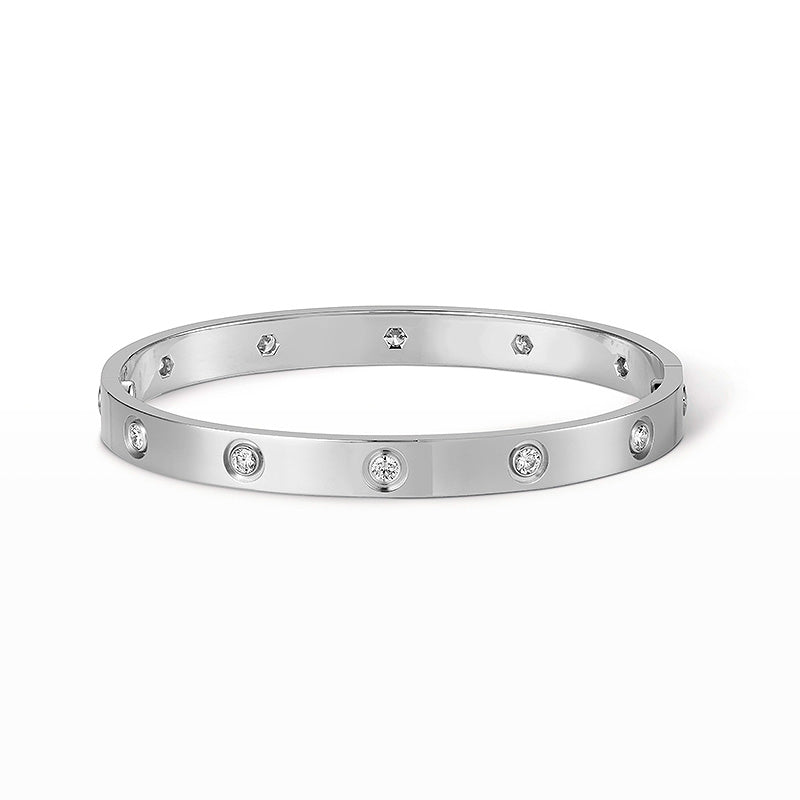 [Panda Jewelry]LOVE BRACELET 6.1MM 10 DIAMONDS