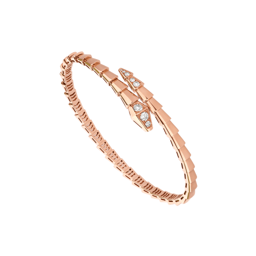 [Panda Jewelry]SERPENTI BRACELET DIAMONDS PINK GOLD