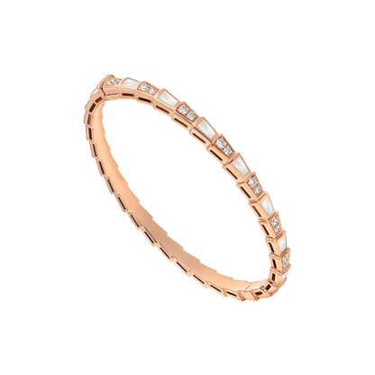 [Panda Jewelry]SERPENTI BRACELET PINK GOLD MOP DIAMOND