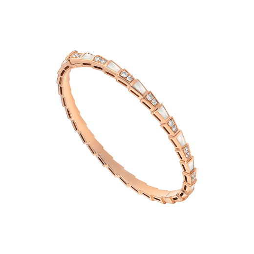 [Panda Jewelry]SERPENTI BRACELET PINK GOLD MOP DIAMOND