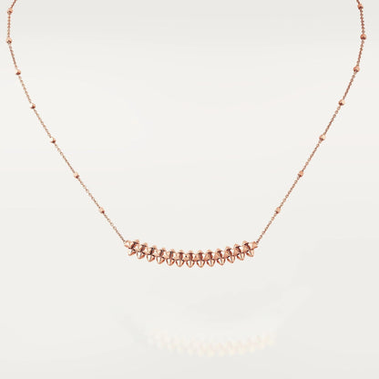 [Panda Jewelry]CLASH PINK GOLD NECKLACE