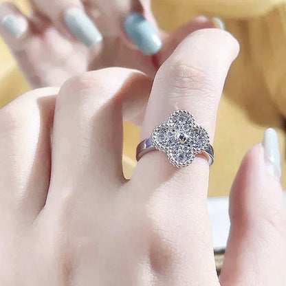 [Panda Jewelry]CLOVER DIAMOND RING
