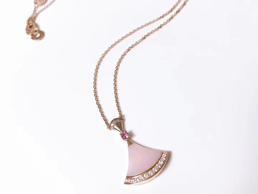 [Panda Jewelry]DREAM NECKLACE PINK MOP DIAMOND