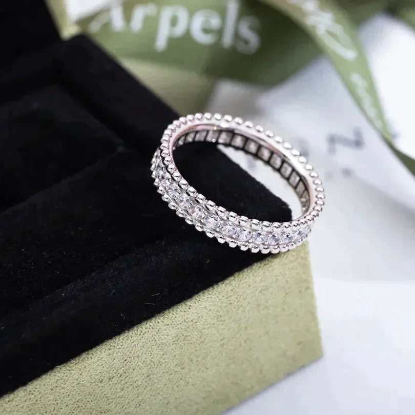 [Panda Jewelry]PERLEE DIAMOND SILVER RING