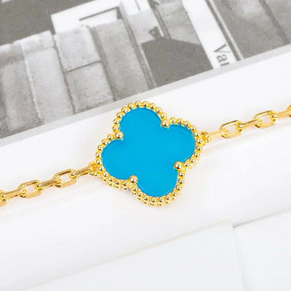 [Panda Jewelry] CLOVER 5 MOTIF TURQUOISE BRACELET COLLECTION