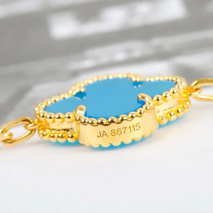 [Panda Jewelry] CLOVER 5 MOTIF TURQUOISE BRACELET COLLECTION