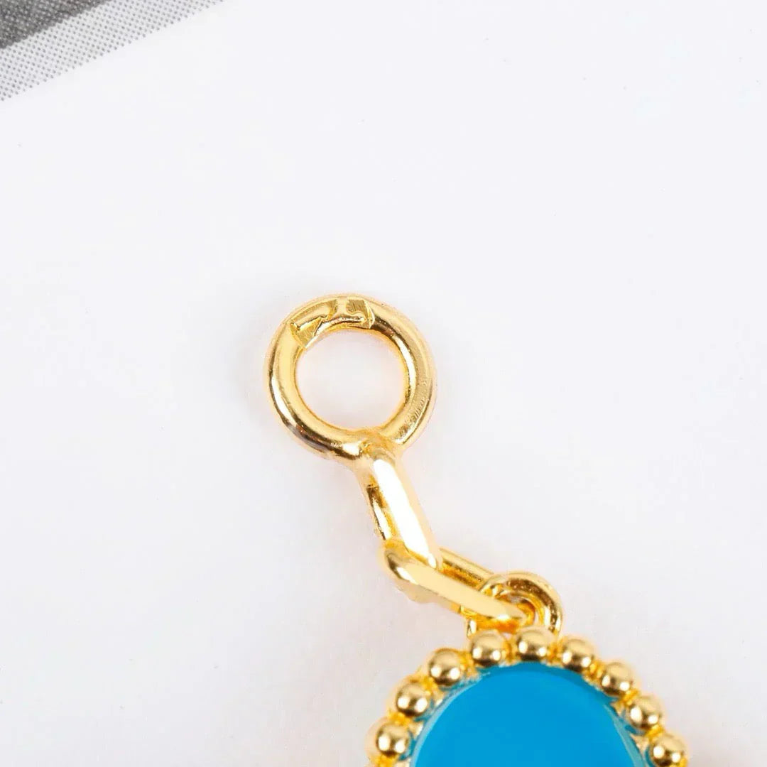 [Panda Jewelry] CLOVER 5 MOTIF TURQUOISE BRACELET COLLECTION