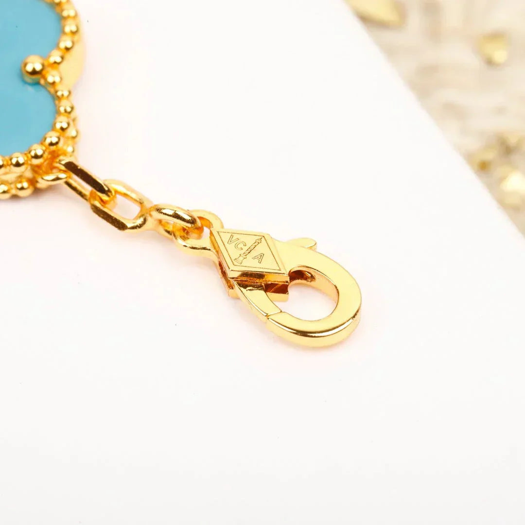 [Panda Jewelry] CLOVER 5 MOTIF TURQUOISE BRACELET COLLECTION