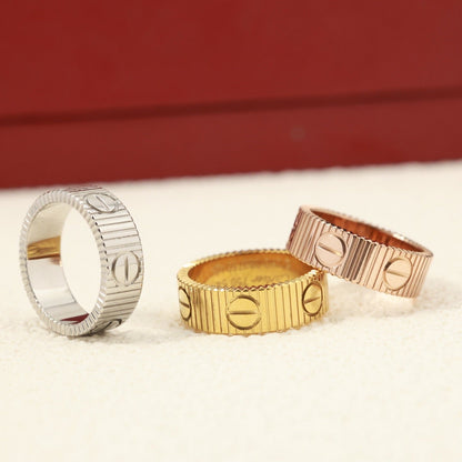 [Panda Jewelry] 2025 NEW LOVE RING BRUSHED STYLE