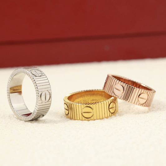 [Panda Jewelry] 2025 NEW LOVE RING BRUSHED STYLE