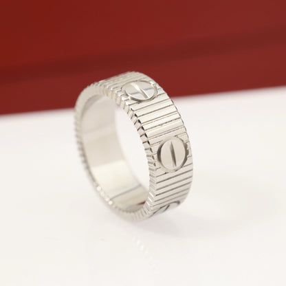 [Panda Jewelry] 2025 NEW LOVE RING BRUSHED STYLE