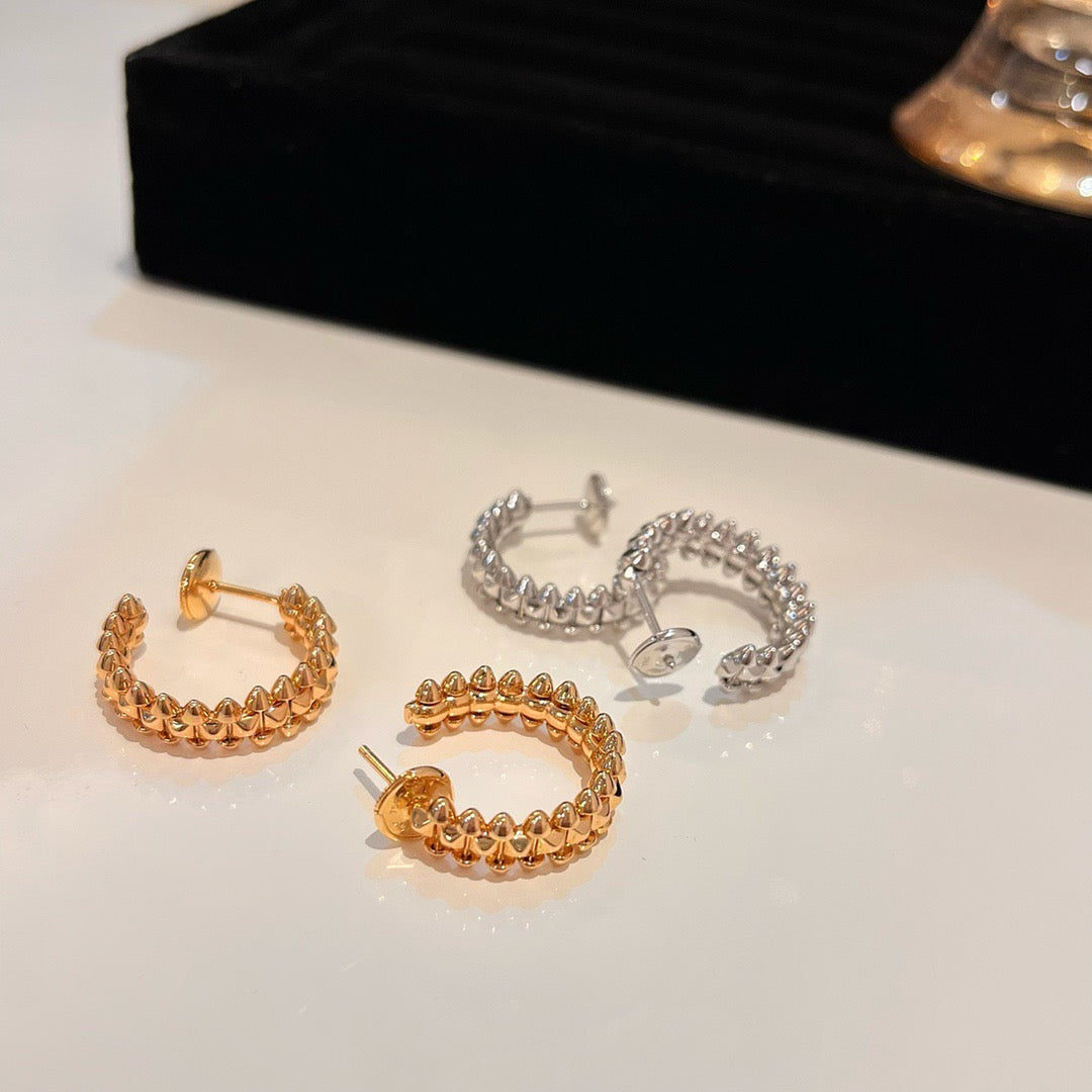 [Panda Jewelry]CLASH SMALL HOOP EARRINGS