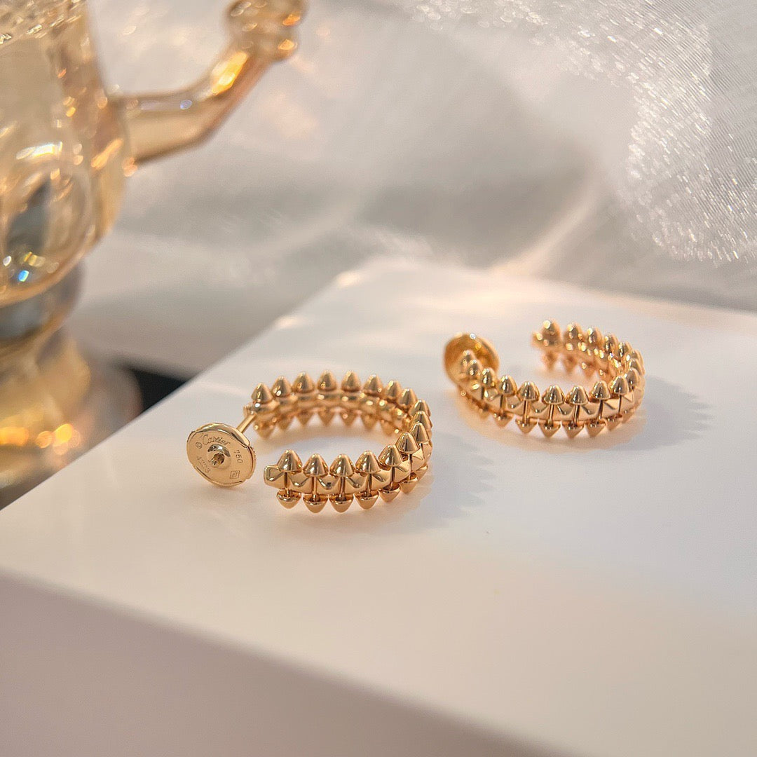 [Panda Jewelry]CLASH SMALL HOOP EARRINGS