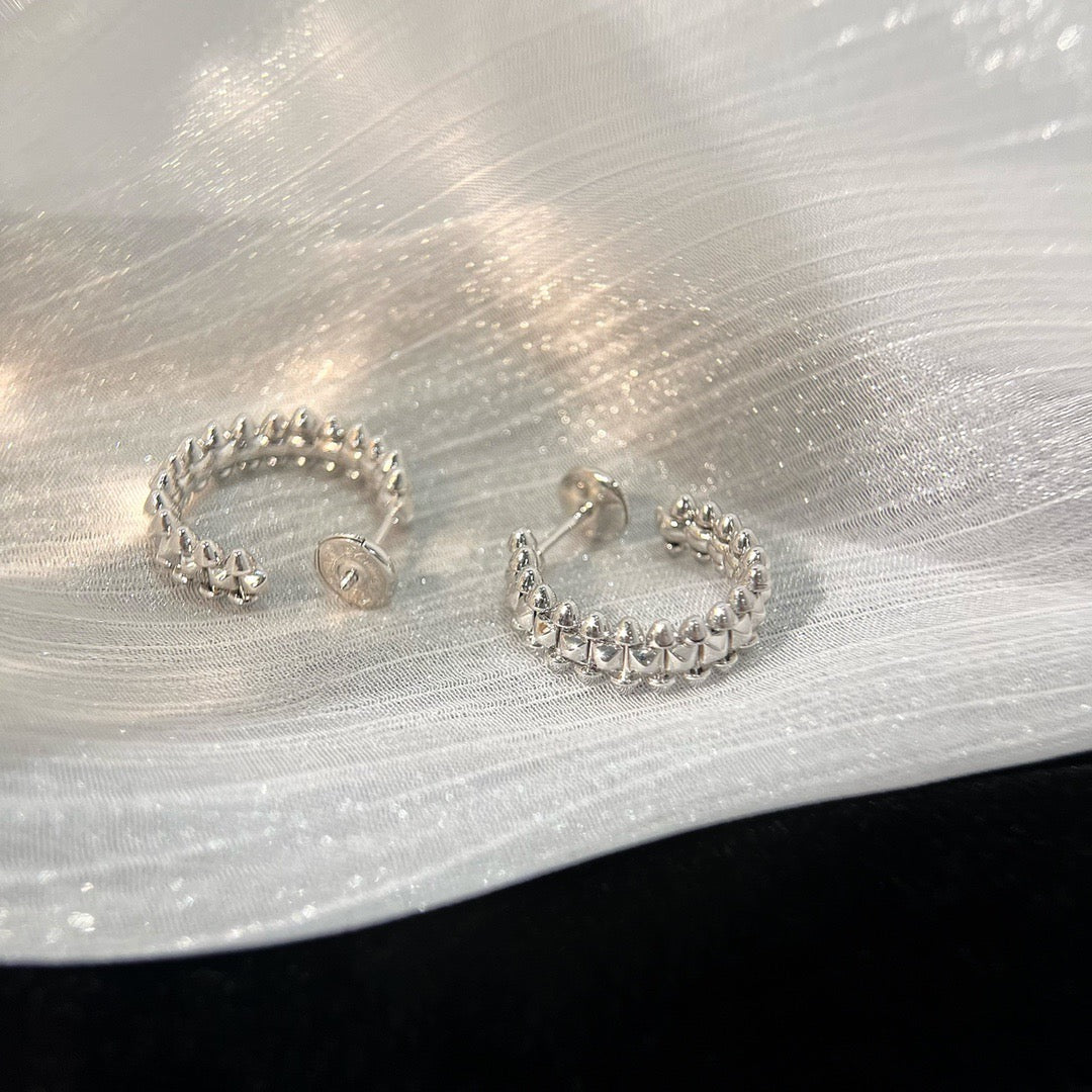 [Panda Jewelry]CLASH SMALL HOOP EARRINGS
