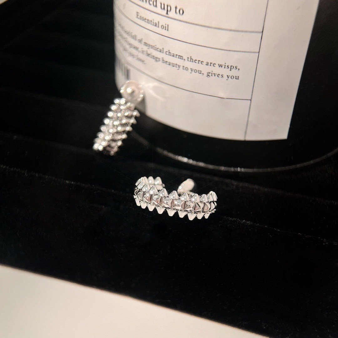[Panda Jewelry]CLASH SMALL HOOP EARRINGS