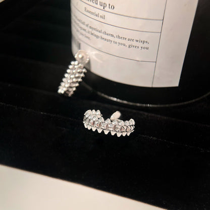 [Panda Jewelry]CLASH SMALL HOOP EARRINGS