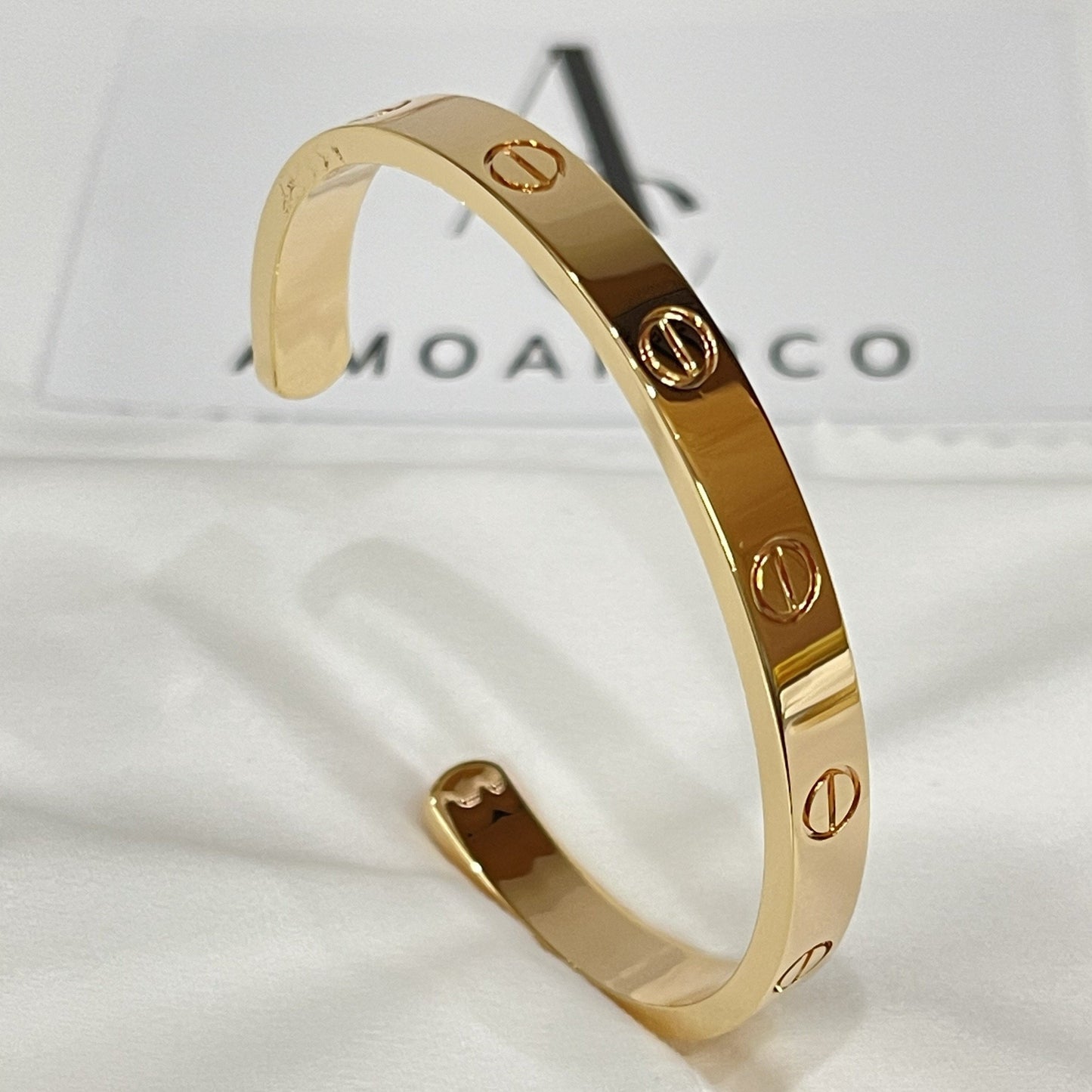 [Panda Jewelry]LOVE BRACELET 6.1MM OPEN CUFF