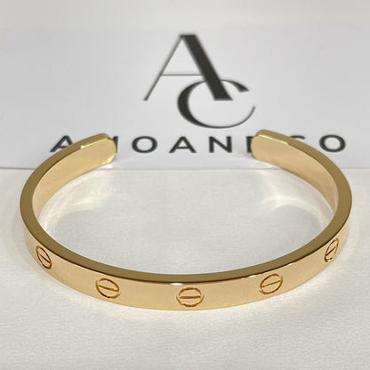 [Panda Jewelry]LOVE BRACELET 6.1MM OPEN CUFF