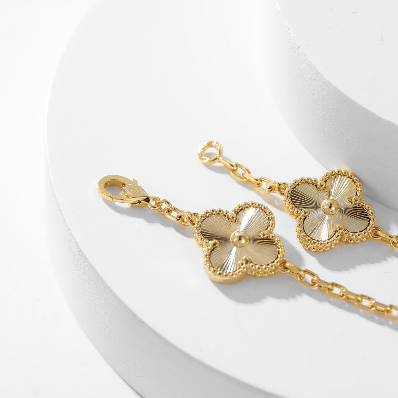 [Panda Jewelry]CLOVER 10 MOTIFS LASER NECKLACE