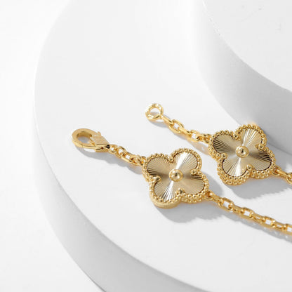 [Panda Jewelry]CLOVER 10 MOTIFS LASER NECKLACE