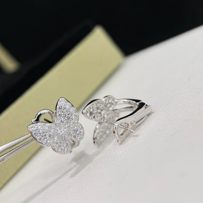 [Panda Jewelry]BUTTERFLY ALL DIAMOND EARRINGS