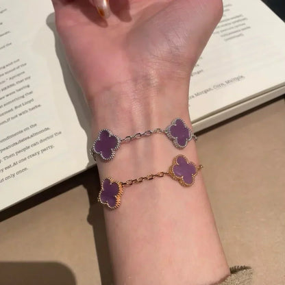 [Panda Jewelry] CLOVER 5 MOTIF VIOLET BRACELET COLLECTION