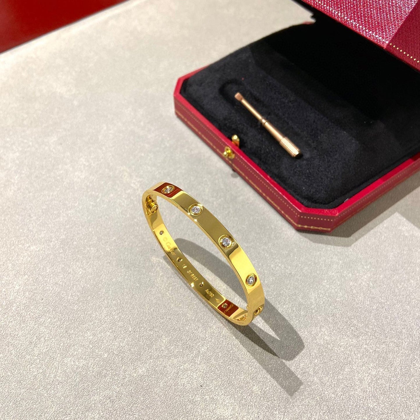 [Panda Jewelry]LOVE BRACELET 6.1MM 10 DIAMONDS