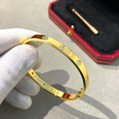 [Panda Jewelry]LOVE BRACELET 6.1MM 10 DIAMONDS