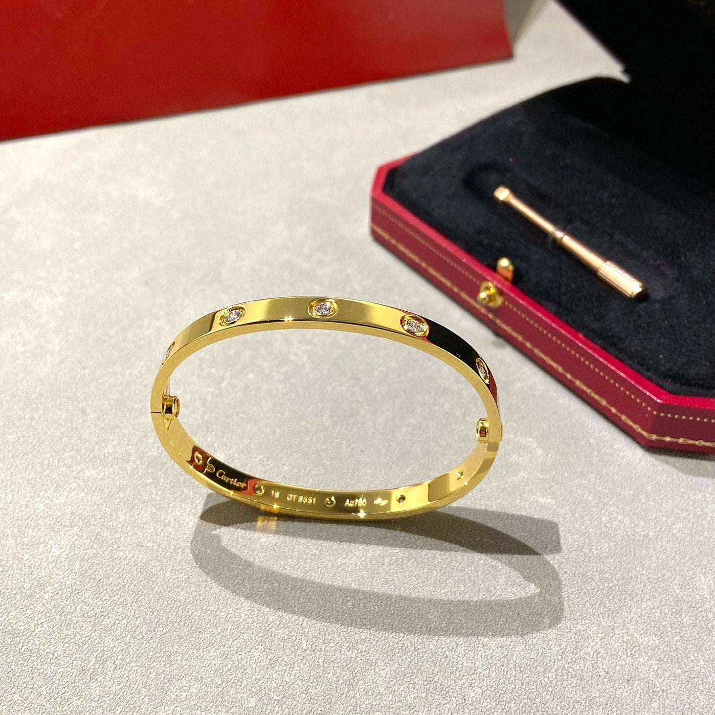 [Panda Jewelry]LOVE BRACELET 6.1MM 10 DIAMONDS