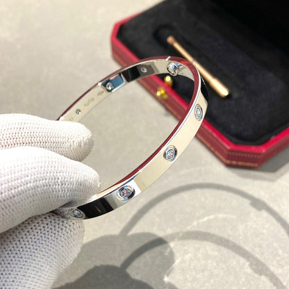 [Panda Jewelry]LOVE BRACELET 6.1MM 10 DIAMONDS