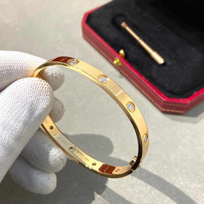 [Panda Jewelry]LOVE BRACELET 6.1MM 10 DIAMONDS