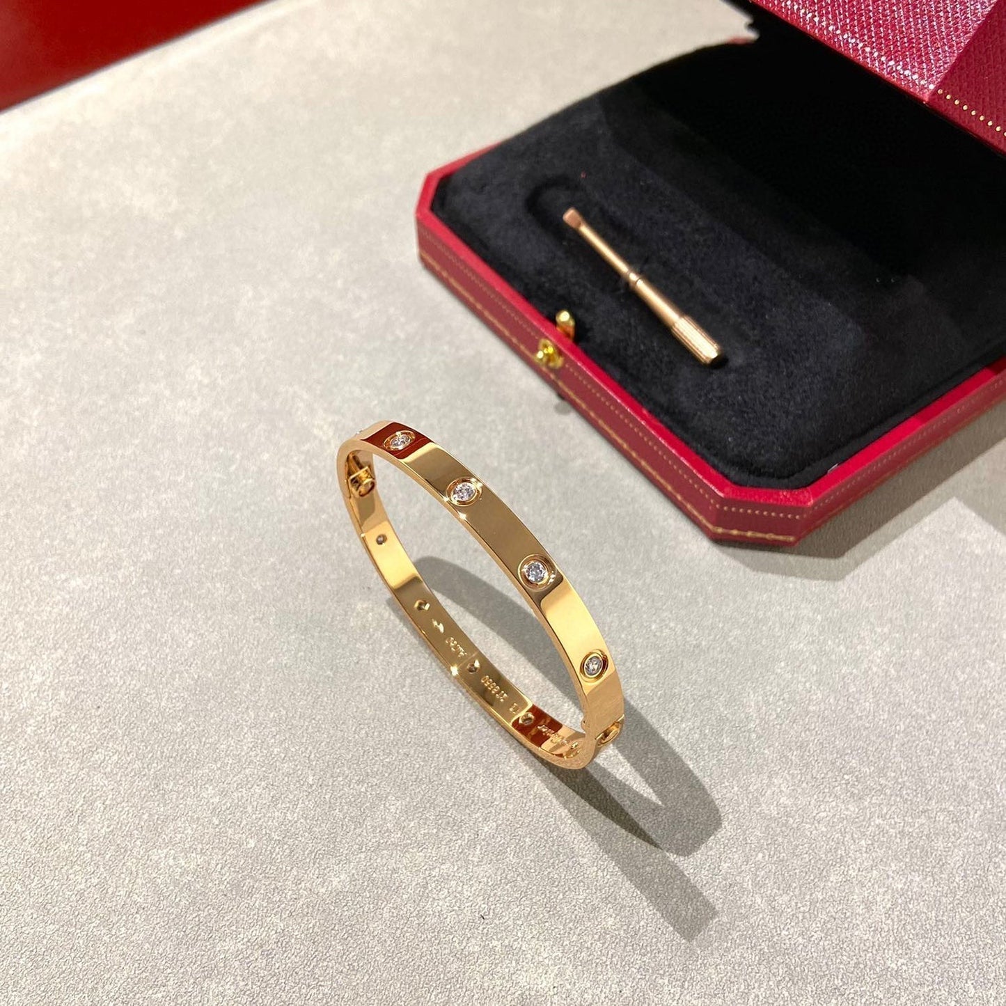 [Panda Jewelry]LOVE BRACELET 6.1MM 10 DIAMONDS